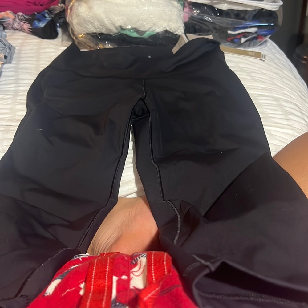 Black, Adidas, and leggings